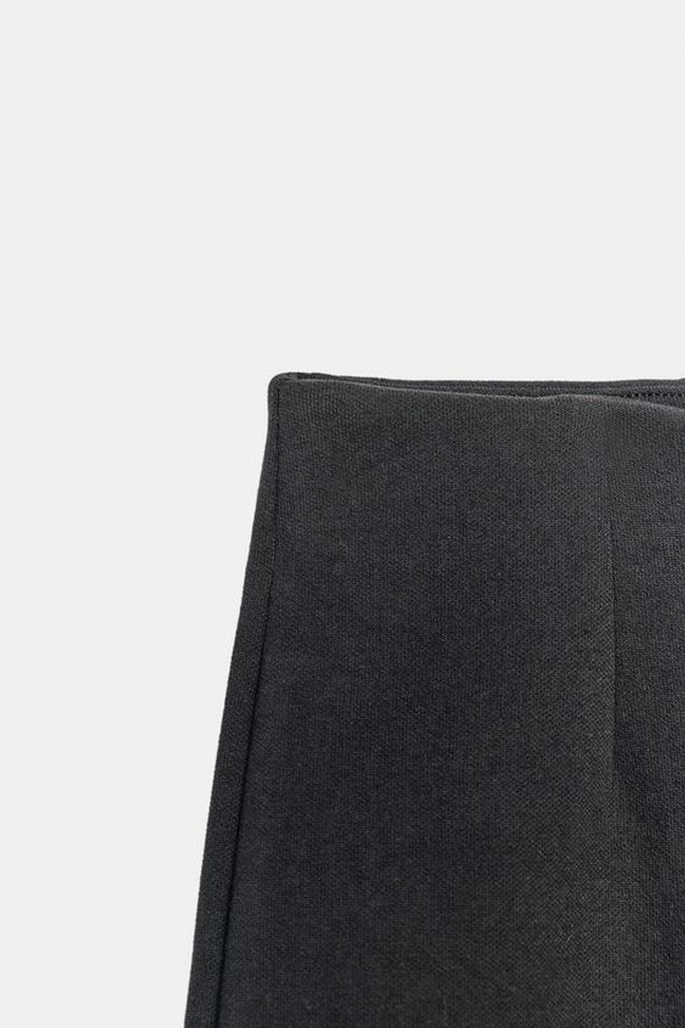 ZARA ШИРОКИЕ БРЮКИ ИЗ ТКАНИ ИНТЕРЛОК,ЧЕРНЫЙ