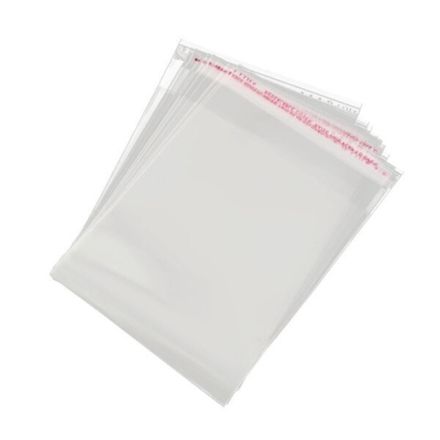 Пакеты БОПП с клеевым клапаном 9х17+3см 25мкм (100/1000шт)