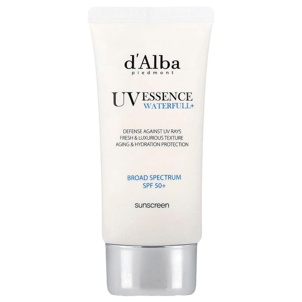 d'Alba, UV Essence Waterfull + Sunscreen, SPF 50+, 50 мл (1,69 жидк. Унции)