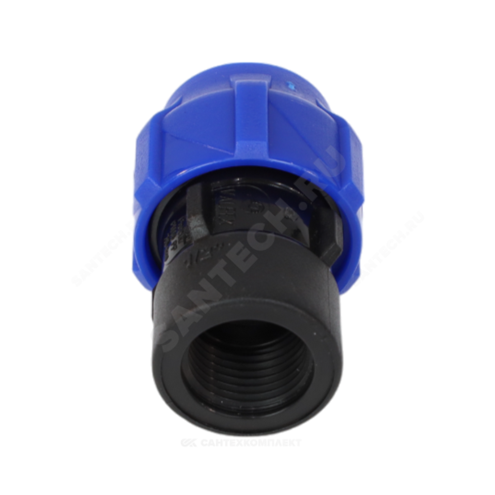 Муфта компрессионная ПЭ Дн 50х1 1/4" ВР Ру16 VALFEX 121001250114