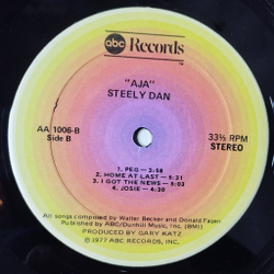 Винтажная виниловая пластинка LP Steely Dan Aja (USA 1977) (Promo)