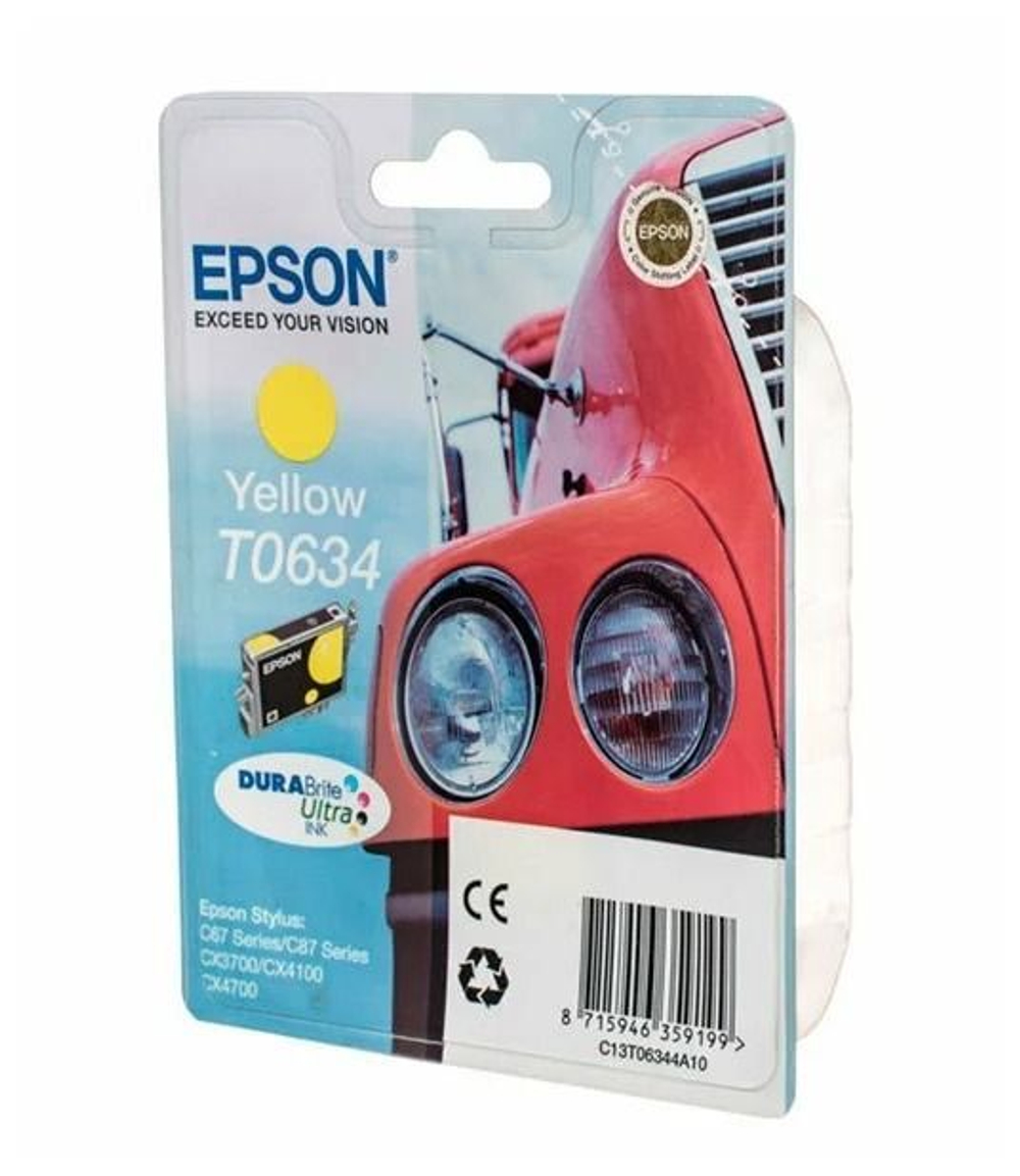 Картридж Epson T0634 Yellow желтый C13T06344A10