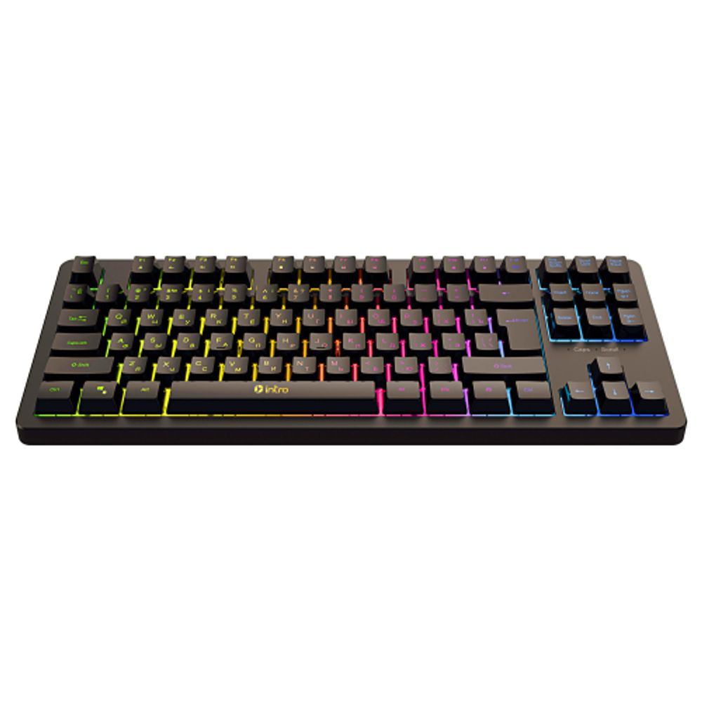 Клавиатура и мышь комплект Intro DX750 игровые 1200-3600dpi + коврик черный