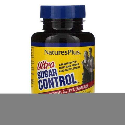 NaturesPlus, Пищевая добавка «Ультра контроль сахара», лучший спутник диетчика, 60 таблеток