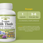 Natural Factors, Herbal Factors®, расторопша высшего качества, 160 мг, 60 вегетарианских капсул