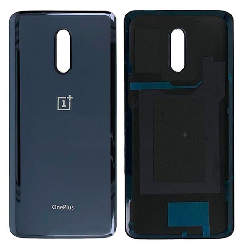 Задняя крышка для OnePlus 7 серая (Mirror Gray) без стекла камеры