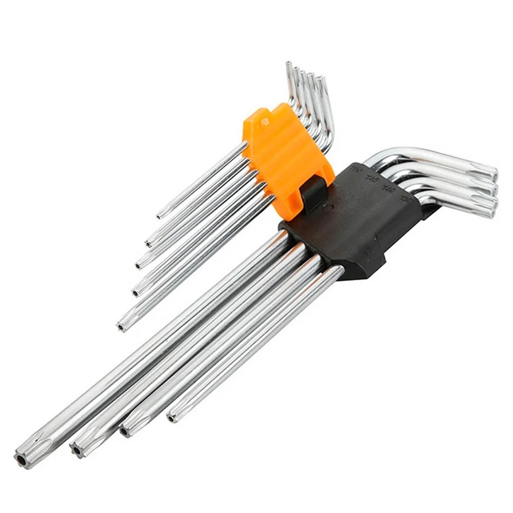 Набор ключей шестигранных экстра длинных Tolsen CrV Torx 9шт. 20057