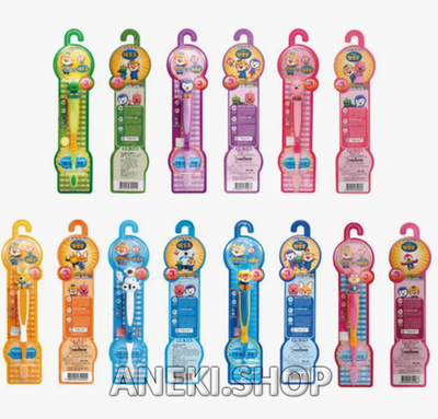 Щетка зубная для детей от 3 лет в виде лисенка мягкая Pororo