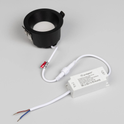 Светильник MS-DROP-BUILT-R84-8W Day4000 (BK, 85 deg, 230V) (Arlight, IP54 Металл, 5 лет) 041492