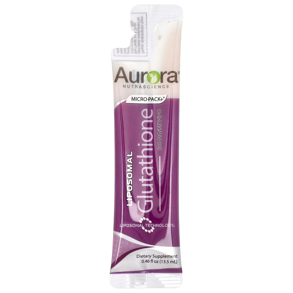 Aurora Nutrascience, Micro-Pack + ®, липосомальный глутатион, 10 пакетиков по 13,5 мл (0,46 жидк. Унции)