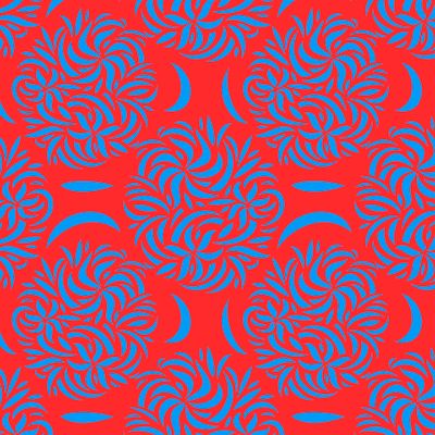 цветочный стилизованный несимметричный орнамент