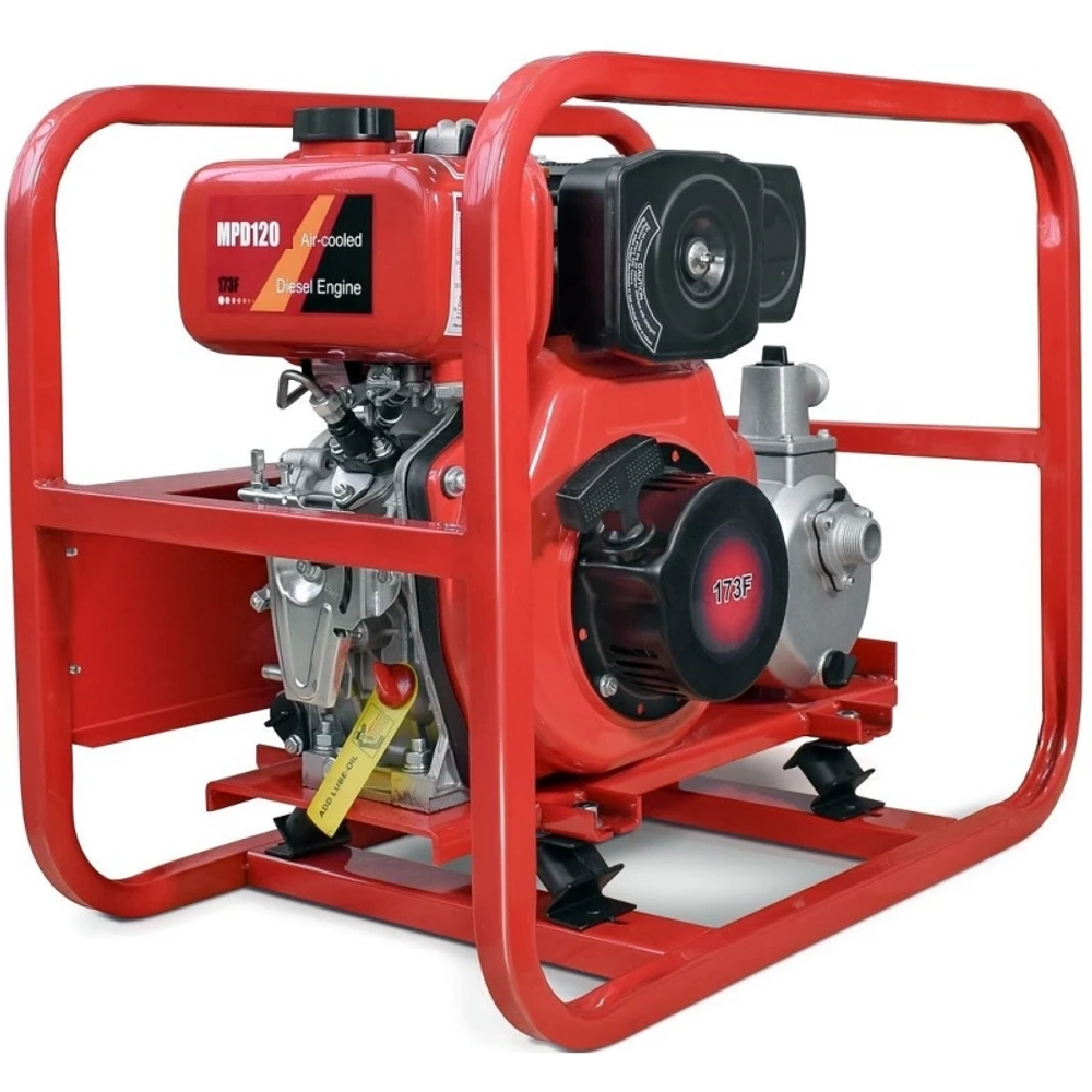 REDVOLT МП120Д мотопомпа дизельная 4.9 л.с, 120 л/мин, диаметр 25 мм, MPD120B