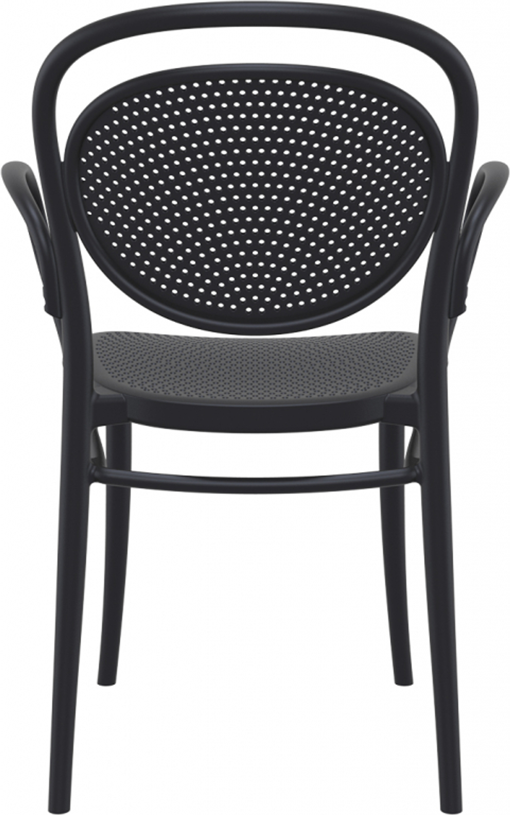 Кресло пластиковое Siesta Contract Marcel XL, черный