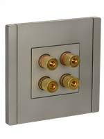 FORTE&PIANO Аудиорозетка 4-местная FP539 сталь IEK