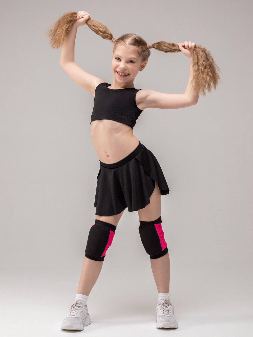 Наколенники Tricks Kids, Черный/Розовый