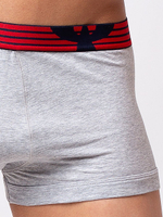 Мужские укороченные боксеры из мягкого хлопкового трикотажа (Размер: XXL) (Цвет: серый)