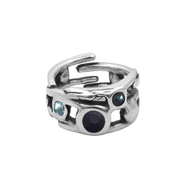 Кольцо Ciclon HANAE с серебряным покрытием K223500-07-10 BL/S