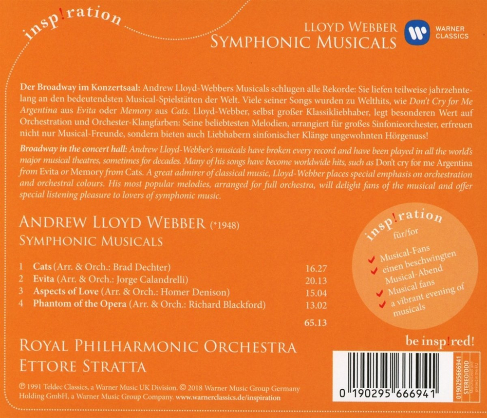 Andrew Lloyd Webber / Symphonic Musicals (CD)
