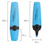 Текстовыделитель BRAUBERG "DELTA", ГОЛУБОЙ, линия 1-5 мм, 151722