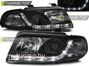 Фары передние BLACK для AUDI A4 01.99-09.00