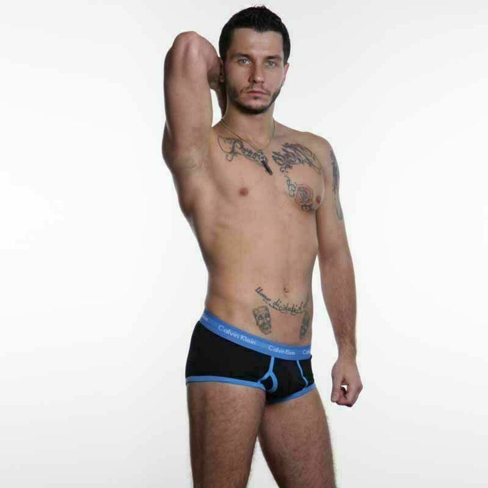 Мужские трусы брифы Calvin Klein 365 Black Blue Brief CK15202