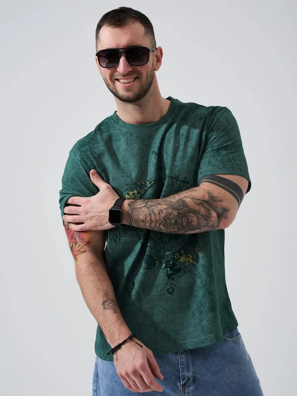 Футболка мужская "Роза ветров"