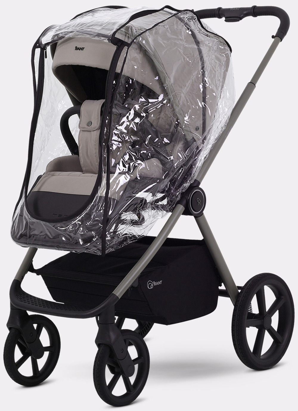 Детская коляска Rant Teo Soft 3 в 1 с автокреслом Miro Black Cloud