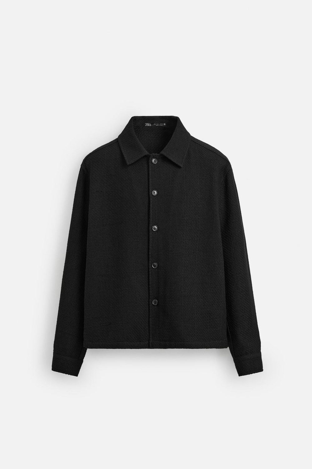 Куртка-рубашка regular fit из рельефной ткани