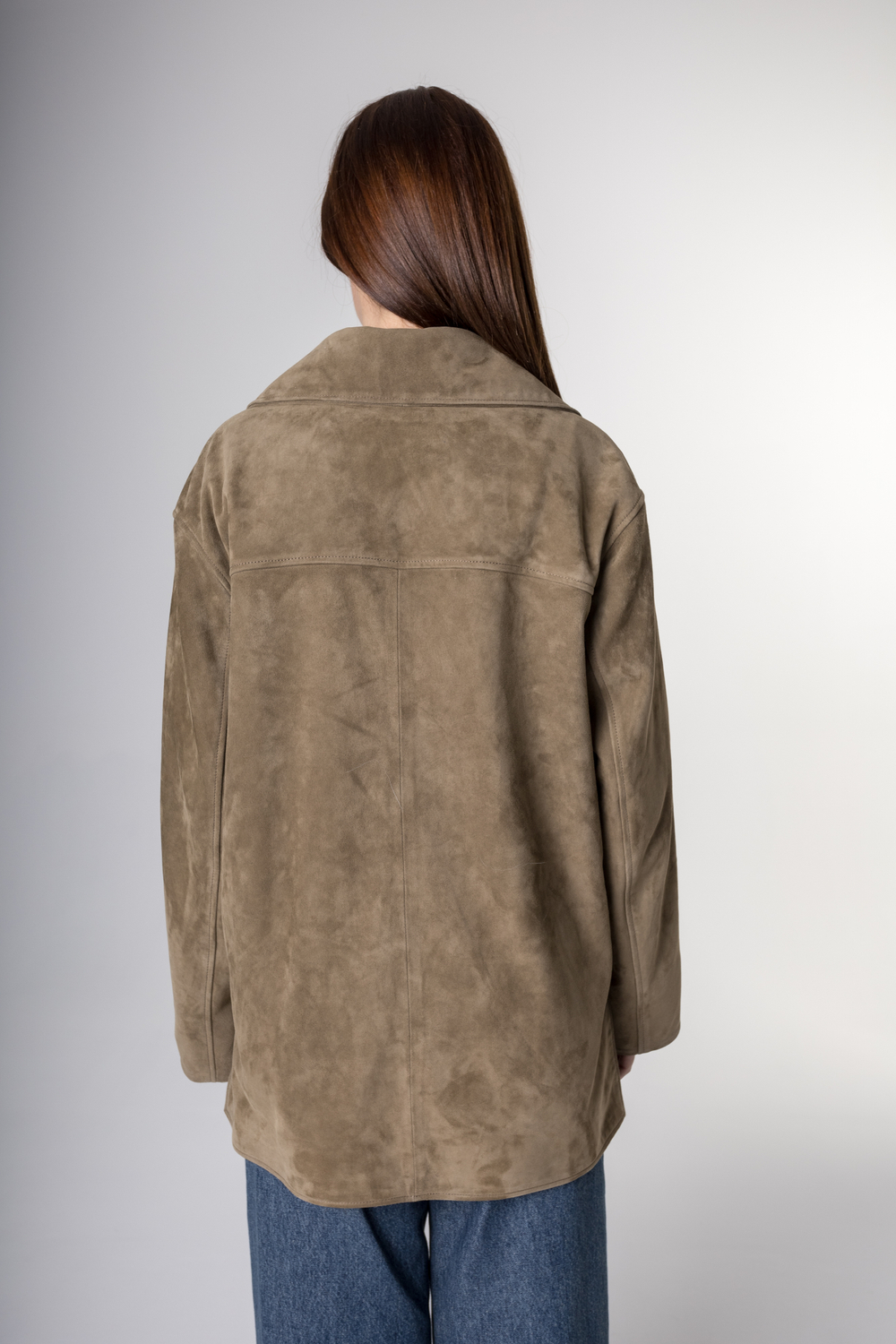 Рубашка из натуральной замши