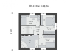 Проект Дома 91 кв. м К-140