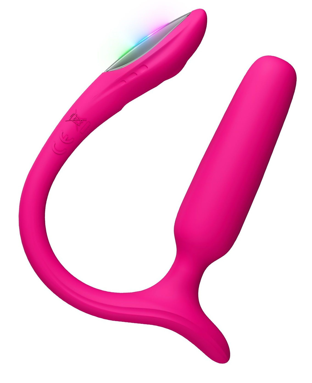 Розовый анальный вибратор с клиторальной стимуляцией Lush Anal (Цвет: розовый)