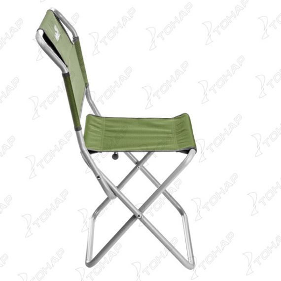 Стул туристический со спинкой Green СР-400.19с труба ф19 (T-TC-400.19s-G) Helios