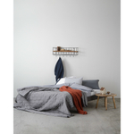 Покрывало стеганое серого цвета russian north, 230х250 см