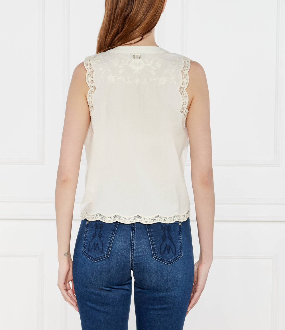 Блузка TWINSET - экрю(241TT2082)