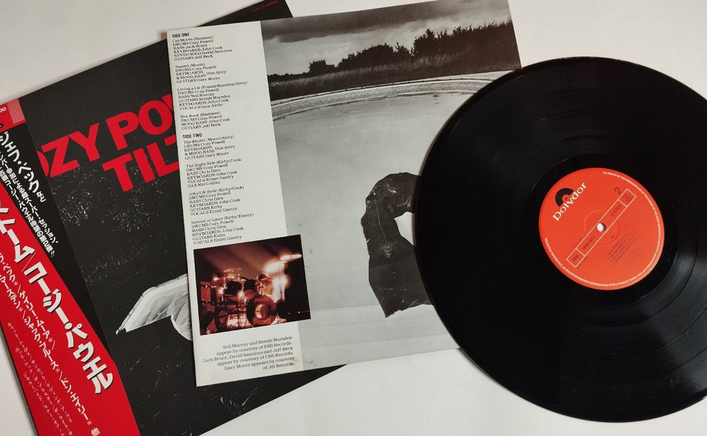 Винтажная виниловая пластинка LP Cozy Powell Tilt (Japan 1981) (Obi)