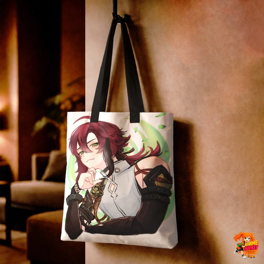 Сумка шоппер с принтом Genshin Impact