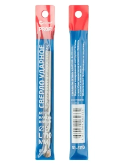 Сверло по бетону ударное 8 х 110 мм, трехгранный хвостовик