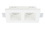 Светильник встраиваемый гипсовый,  белый,  2xGU10