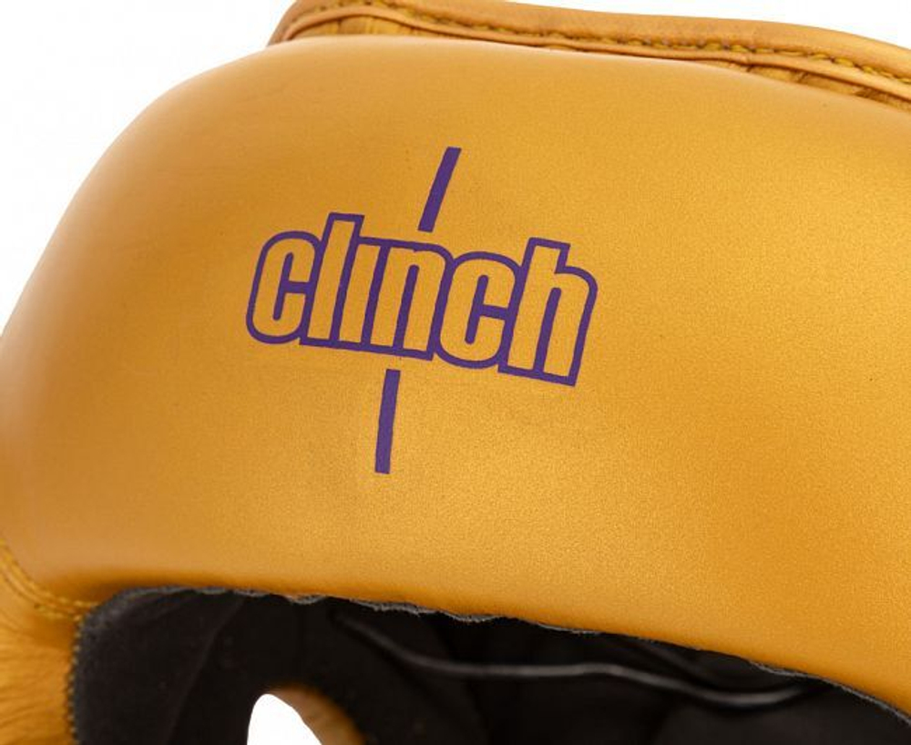 Шлем боксерский Clinch Undefeated золотой C162