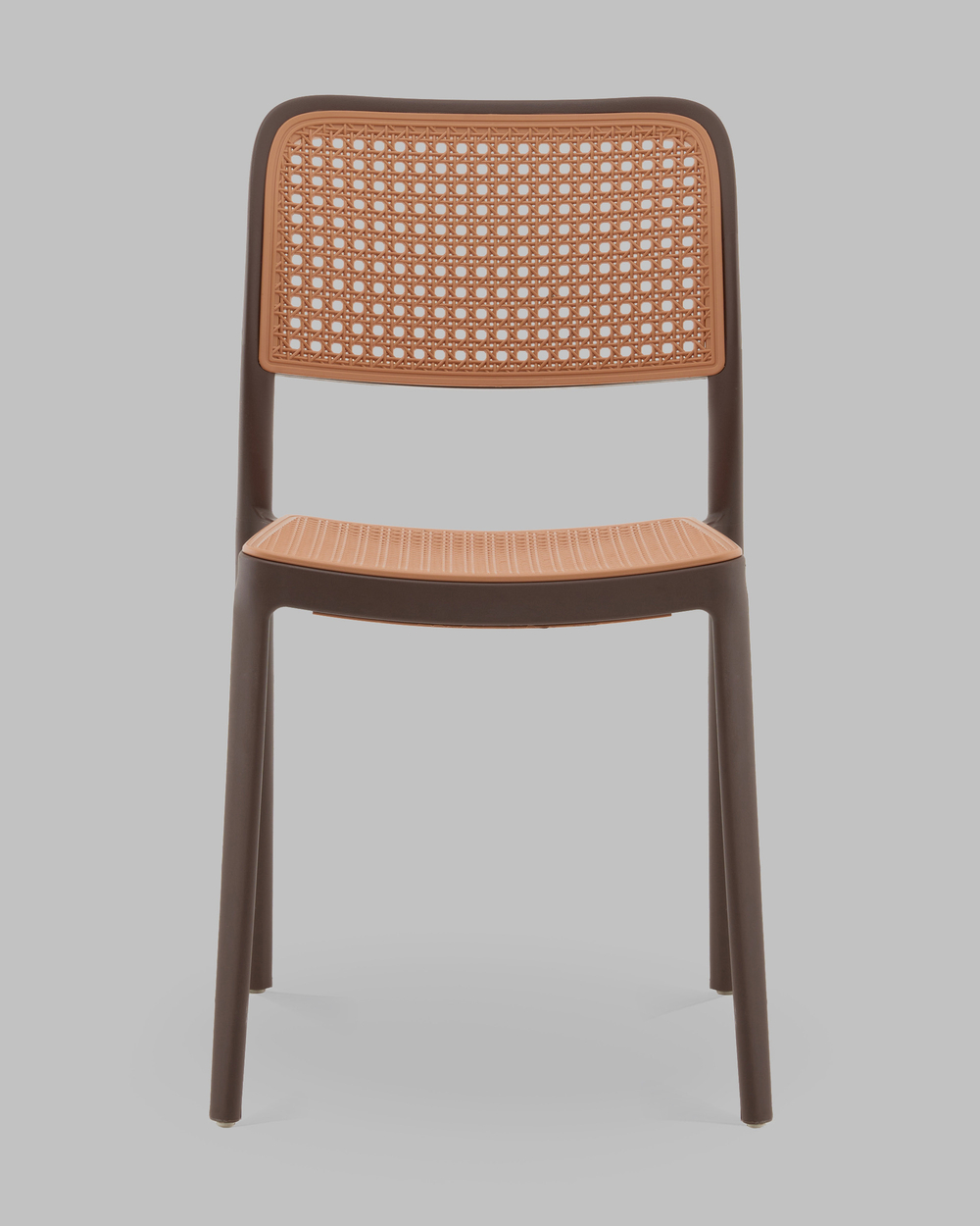 Стул Yona пластиковый коричневый