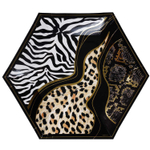 Тарелка в форме шестигранника «Сафари», 26 см, 6 шт