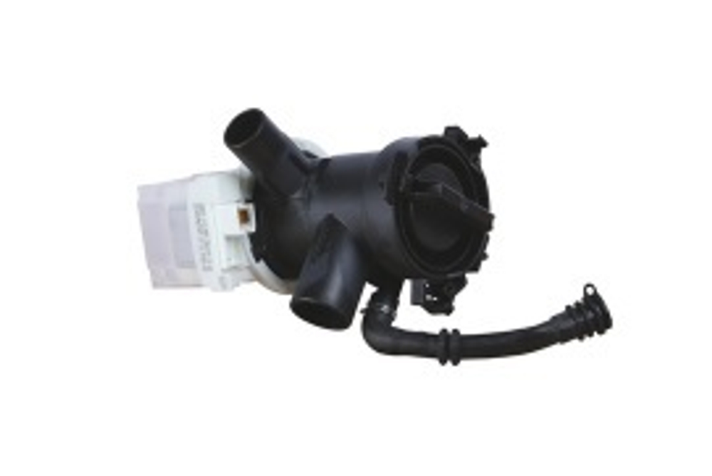 Насос 30w в сборе с фильтром-заглушкой, шлангом аварийного слива и корпусом для стиральных машин БОШ 215487, 145212