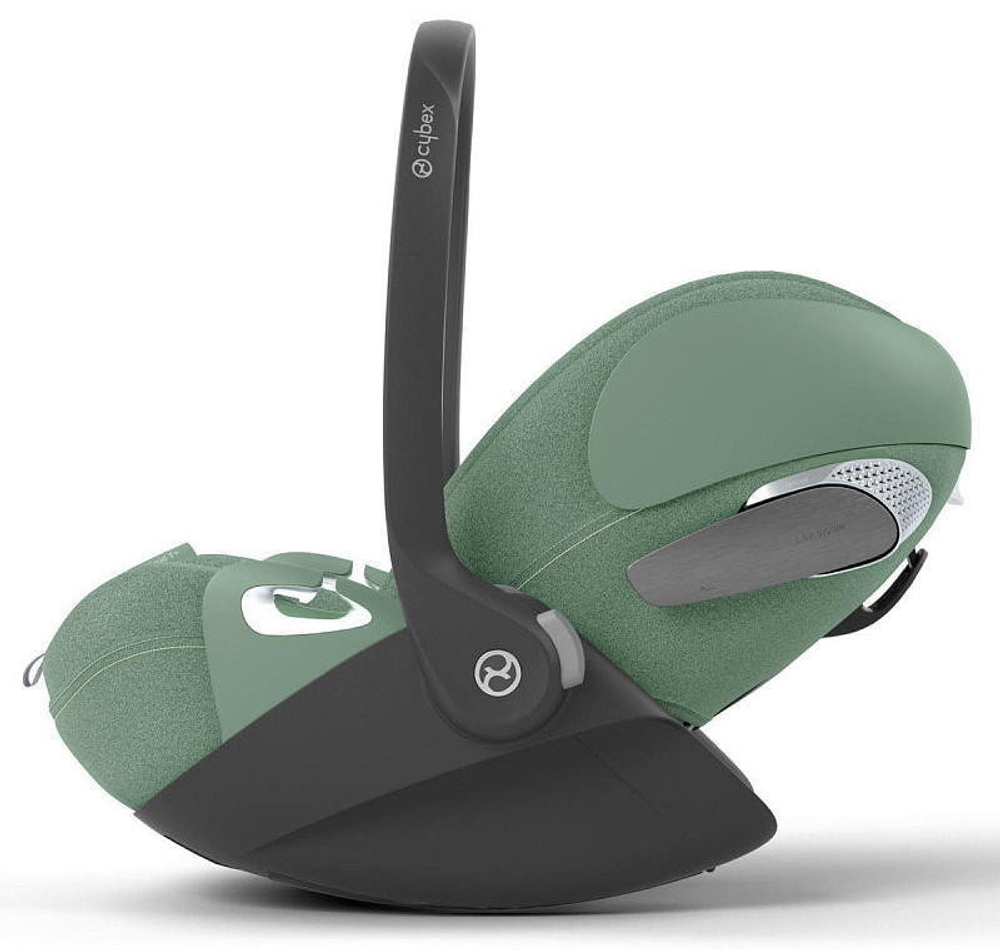 Коляска Cybex Coya Matt Black Frame Cloud T i-Size Leaf Green Plus Leaf Green с дождевиком и бампером