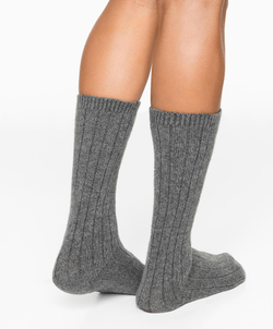 Oysho Классические носки с добавлением кашемира, темно-серый