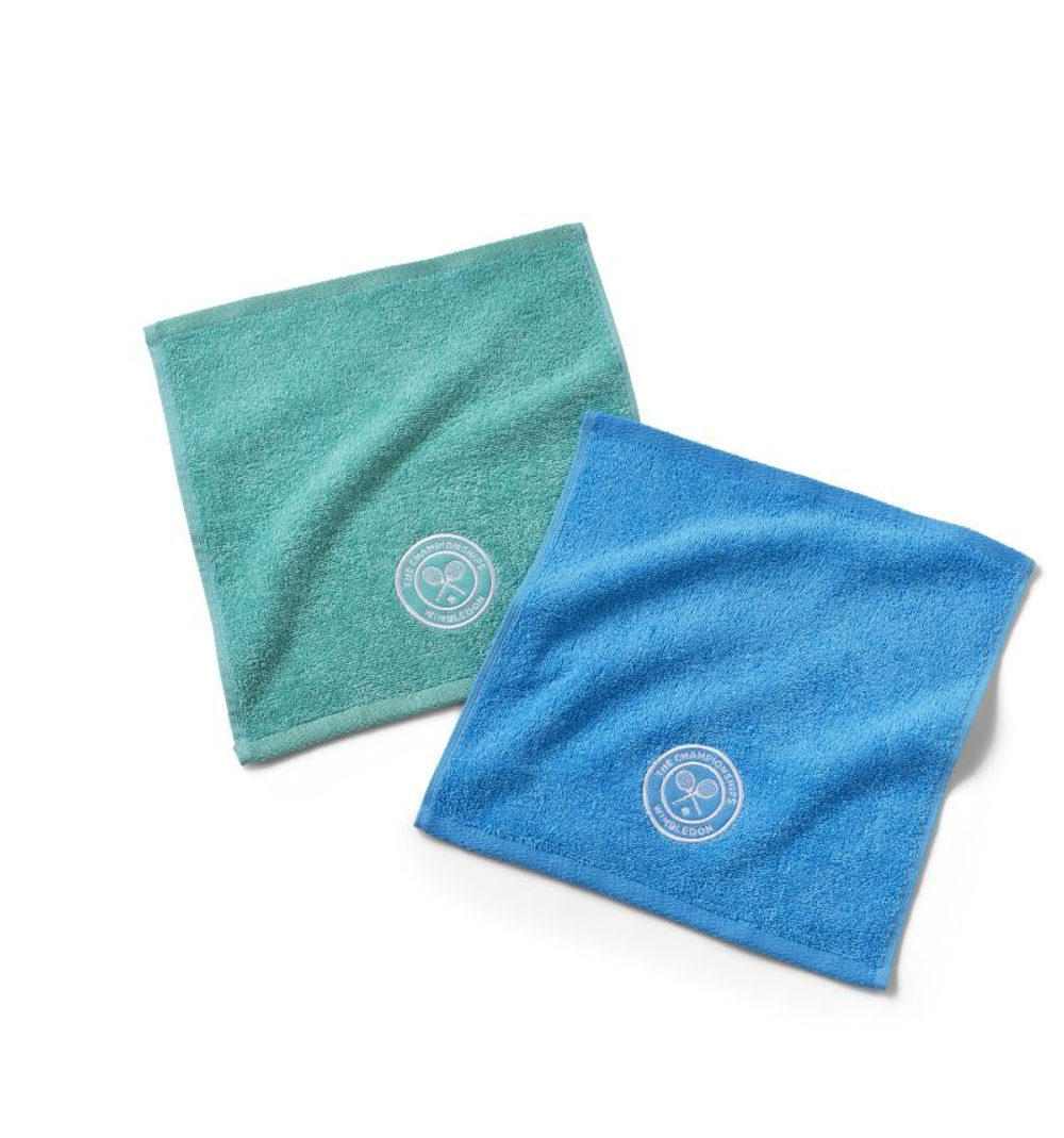 Теннисное полотенце Wimbledon Face 2P - aqua blue/sky blue