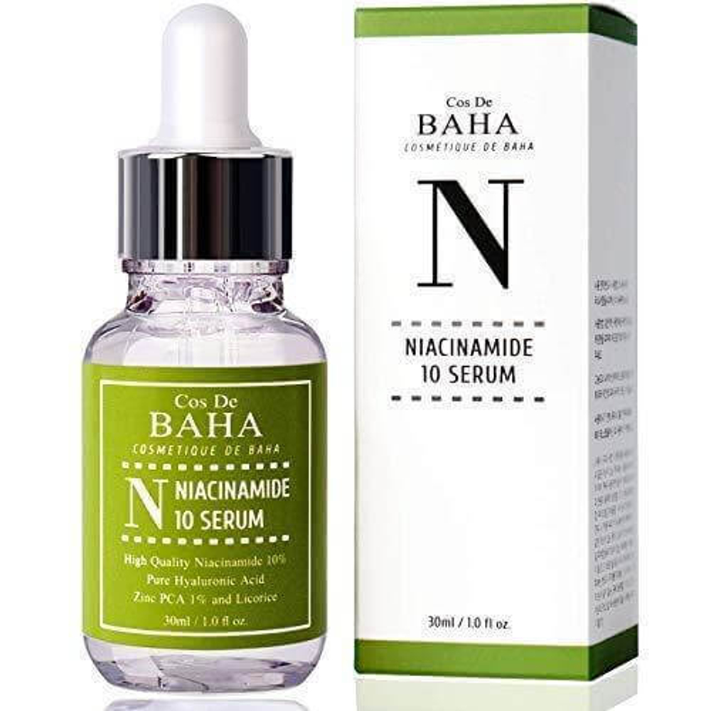 Противовоспалительная сыворотка для жирной кожи Cos De BAHA Niacinamide 10 Serum 30 мл