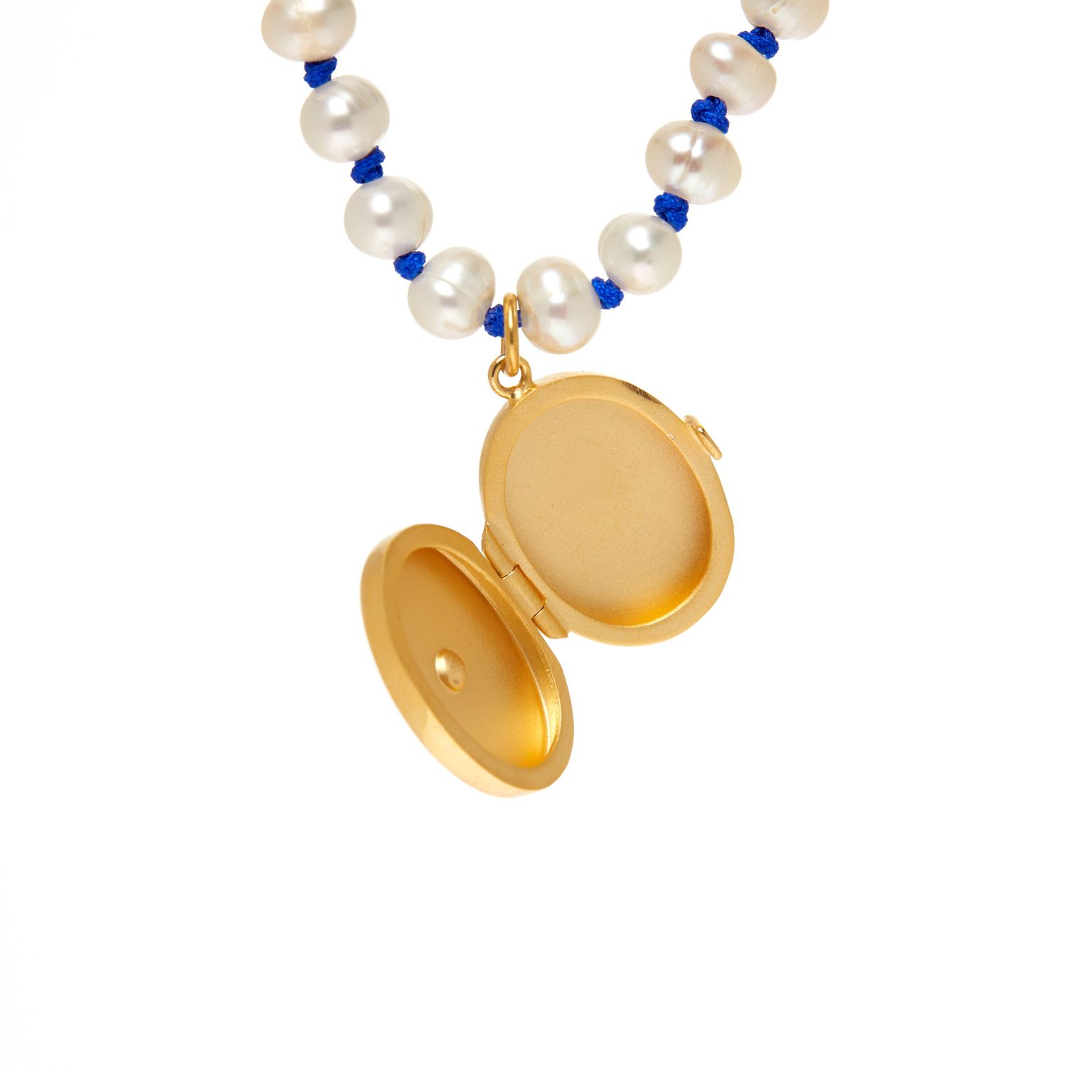 Колье Stardust Locket Knitted Necklace – Blue