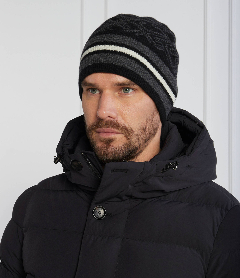 Хлопковая шапка TH MONOGRAM AOP Tommy Hilfiger - черный(AM0AM11499)