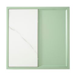 Столик кофейный Mayen, 45х45 см, белый/зеленый