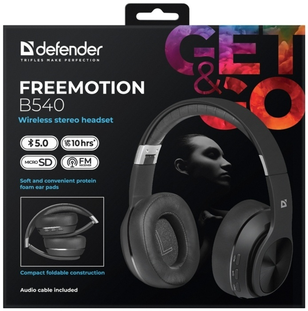Наушники Defender FreeMotion B540 черный